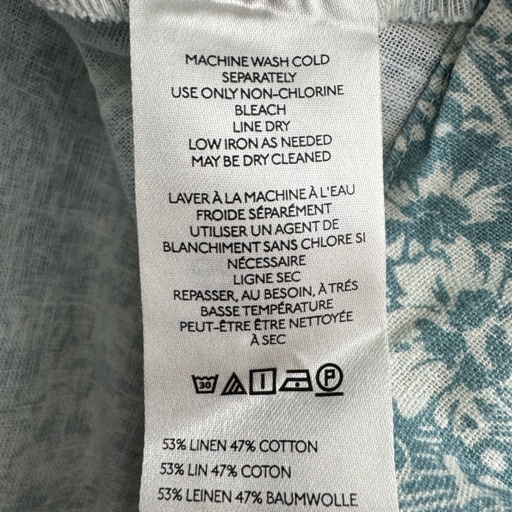 Anthropologie Blue Floral Linen Midi Skirt 14
NWT - Picture 12 of 13